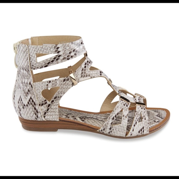 NEW! Snakeskin Gladiator Casual Sandals - Picture 3 of 8